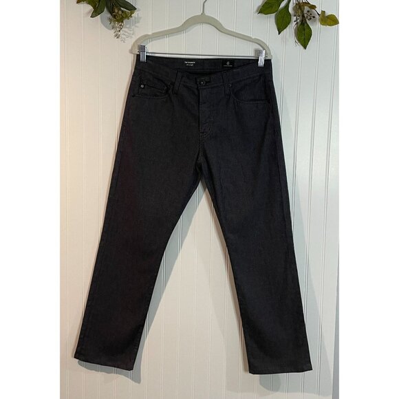 AG Mens The Everett Slim Straight Pants Size 31x32 Gray Plaid Cotton & Elastane - Picture 1 of 16